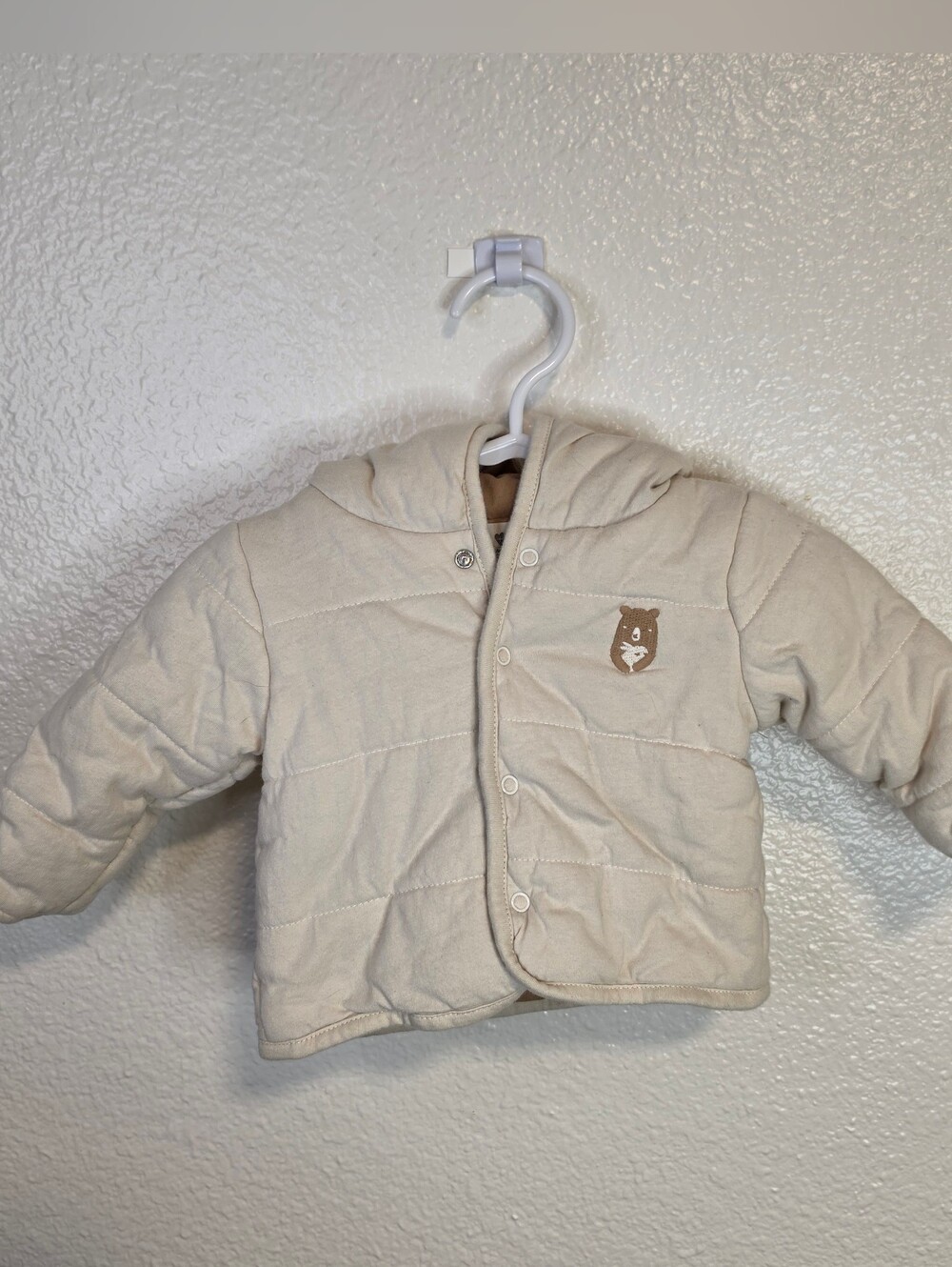 Rabbit Bear Quilted Jacket with Ears